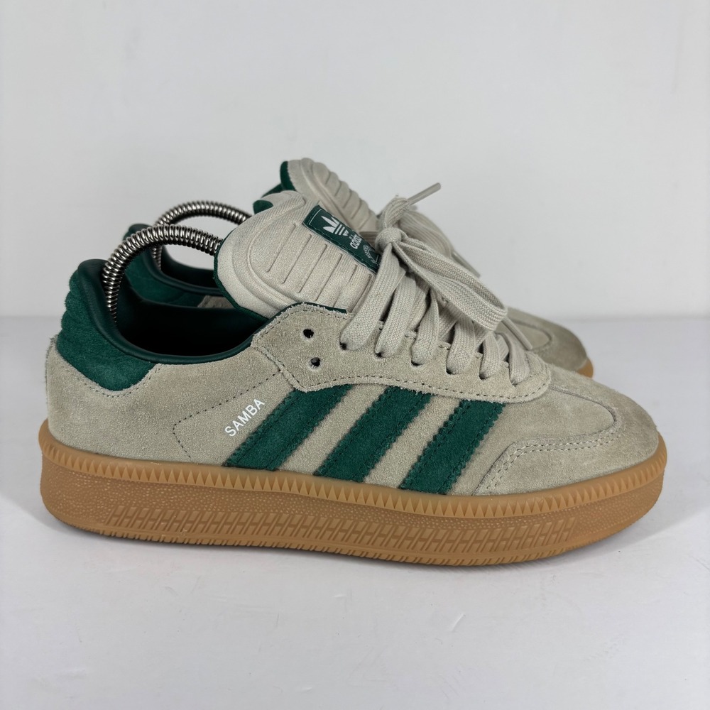 adidas Samba Sneakers in Beige and Green